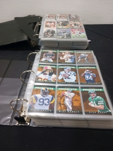 (2) Binders Of Football Cards