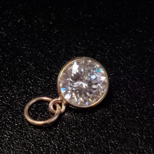 Gold CZ Pendant