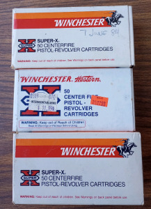 (50) Rounds of Winchester .38 Special 125 Grain Jacketed HP (50) Winchester .38 Special 148 Grain Lead Mid-Range (50) Rounds of Winchester .38 Special 110 Grain Jacketed HP