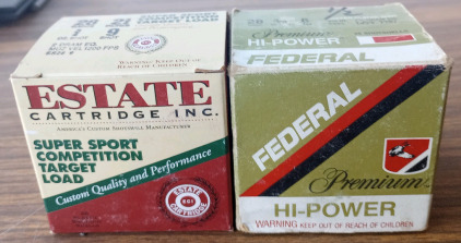 (25) Shells of Estate 28 Gauge 2 3/4" 3/4 oz. 9 Shot (15) Shells of Federal 28 Gauge 2 3/4" 3/4 oz. 6 Shot