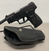 Taurus Model Millennium PT111 G2 9mm Caliber, Semi Automatic Pistol W/ Blackhawk Belt Holster