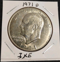 (1) 1971 D & (1) 1972 D Ike Dollar Coins - 3