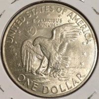 (1) 1971 D & (1) 1972 D Ike Dollar Coins - 7