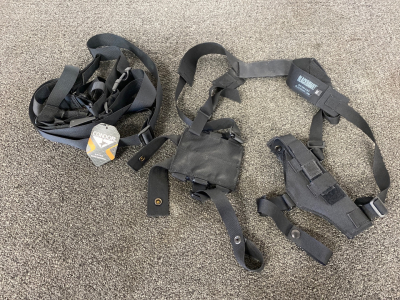 Condor Tactical 3 Point Sling And Blackhawk 02 Over Shoulder Holster