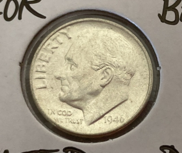 1946-D MS67FB Mint Error Dime