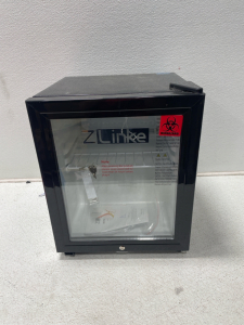 Zlinke HLBC71T Mini Fridge with Glass Door - Compact and Stylish (19.69” H x 15.75” W)