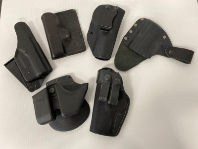 (6) Holsters (Plastic and Leather)
