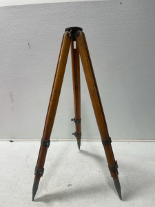 Antique Wooden Surveying Tripod – Vintage Wood and Metal Construction