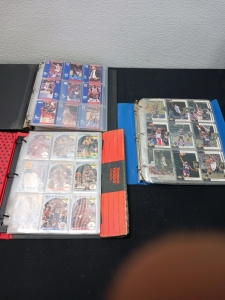 3 Binders Basketball Cards. Karl Malone and more.