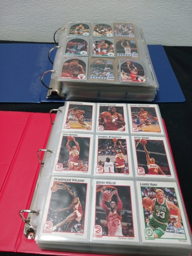 2 Binders Basketball Cards. Moses Malone and more