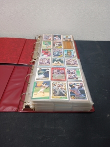 2 Binders Baseball Cards Rickey Henderson and more.