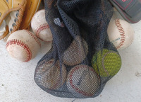 (4) Baseball Bats - Metal (5) Baseball Gloves (7) Baseballs (1) Carry Bag - 2