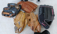 (4) Baseball Bats - Metal (5) Baseball Gloves (7) Baseballs (1) Carry Bag - 3