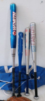 (4) Baseball Bats - Metal (5) Baseball Gloves (7) Baseballs (1) Carry Bag - 4