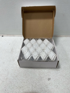 50 Decorative White Diamond-Shaped Tiles (5 Boxes, 10 Tiles Each)