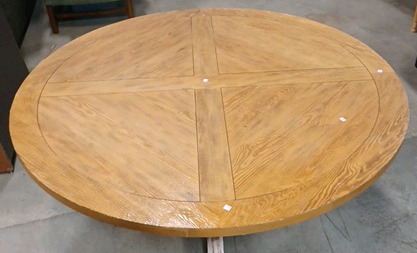 (1) Wood Dining Table - 59½" Round 31"H