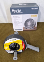 (1) 1/2" Pipe Bender, (1) 20' Pistol Grip Drum Auger & (1) Style Selections 8" Desk Fan - 3