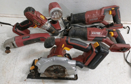 (6) Chicago Electric Power Tools w/ Battery - No Charger