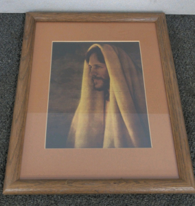 Framed Foil Jesus Print