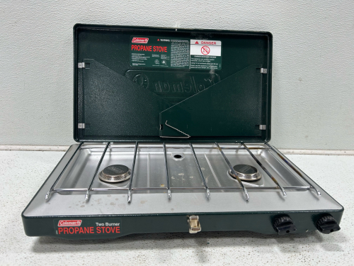 (1) Coleman two burner propane stove