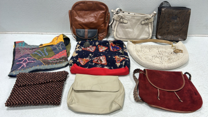 (1) Box of assorted purses