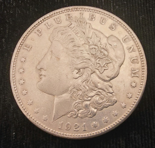 1921 Morgan Silver Dollar- Verified