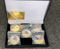 Collectible Gold Plated Trump 2024 Electoral Coin Set