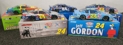 (5) Collectible Jeff Gordon Die Cast Series Cars. 1:24 Scale. All Limited And Numbered