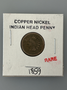 1859 Copper Nickel Indian Head Penny