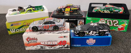 (5) Collectible Nascar Die Cast Series Cars. 1:24 Scale. All Limited And Numbered