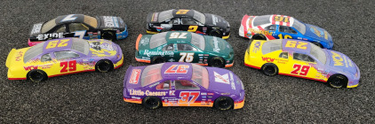 (7) Collectible Die Cast Nascar 1:24 Scale Cars- Assorted Drivers