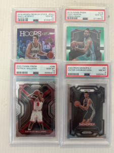 (4) Graded Basketball Cards