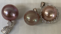 (6) BEAUTIFUL PEARL PENDANTS. (UNAUTHENTICATED). - 3