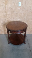 Elegant Round Table/Nightstand with Drawer