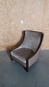 Elegant Beige-Colored Lounge/Accent Chair