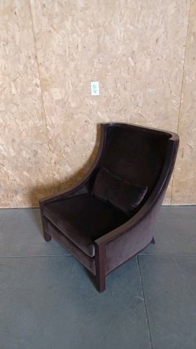 Elegant Brown Padded Accent/Lounge Chair