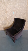 Elegant Brown Padded Accent/Lounge Chair