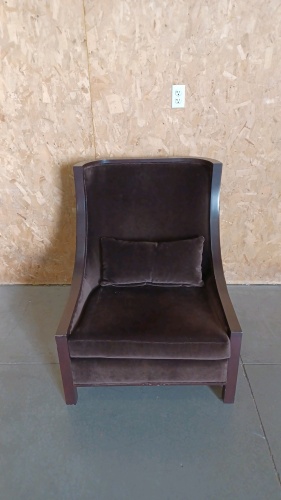 Elegant Brown Padded Accent/Lounge Chair