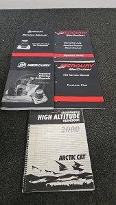 (1) Set of 5 Mercury Mercruiser Service Manuals