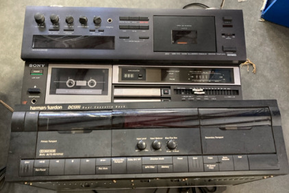 Cassette Decks (SONY, Harman/Kardon, & YAMAHA. BBFN