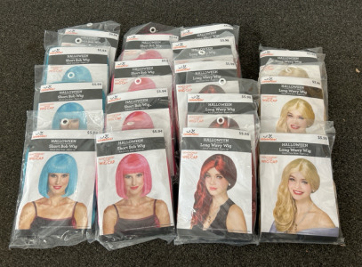 16 Assorted Wigs