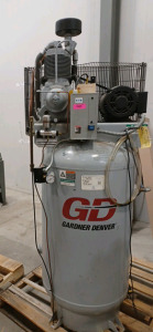 (1) Industrial Gardner Denver Air Compressor w/ Mounted Motor - Model VR5-8 (sp9)