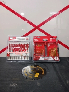 (1) Milwaukee (23PC) Titanium Drill Bit Set. (1) Diablo (9PC) Spade Bit Set.