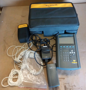 Fluke 683 Enterprise Lanmeter With Remote, Chords, And Bag