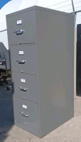 (1) 4-Drawer Filing Cabinet - 18"×27"×52"H - 3