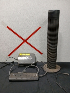 1. Apc Battery Backup Surge Protector 1. Holsem surge Protector 1 space Heater.