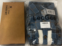 LeeGee Men’s Sherpa Jacket Large Blue, And 12 inch Suwam Chest Set