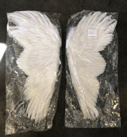 XA18-Large- White Feather Wings (2) - 3