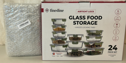 Glass Food Storage And 6-Pack Cocktail Glasses