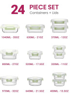 Glass Food Storage And 6-Pack Cocktail Glasses - 3